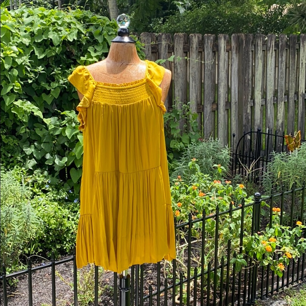 Free People yellow sundress NWOT
